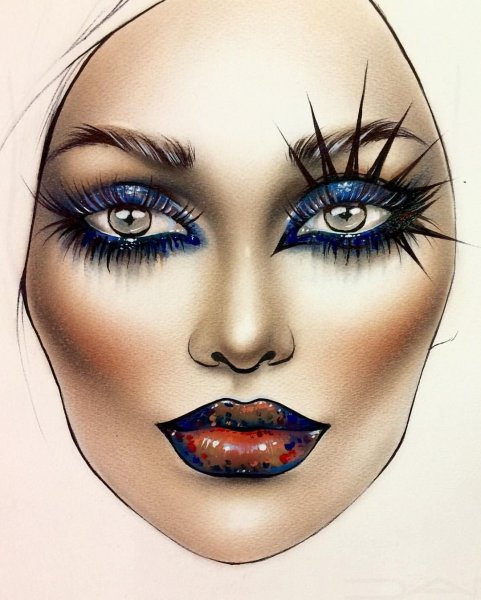Макияж для срисовки