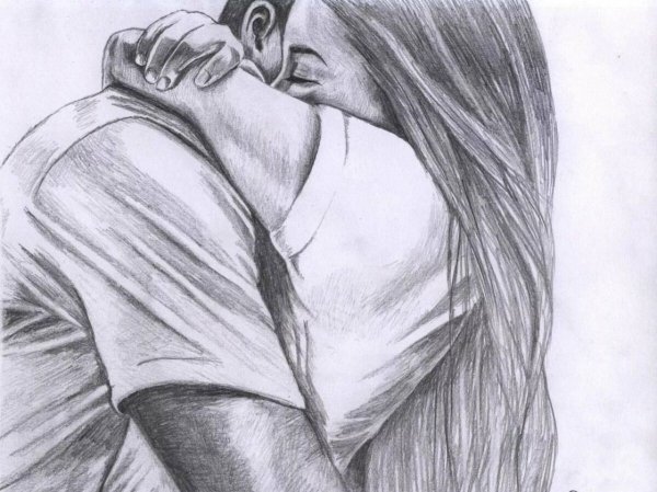 Объятия рисунок