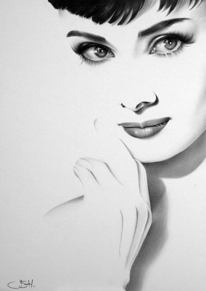 Раскраска портрет девушки