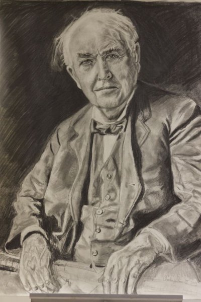 Томас Алва Эдисон рисунок