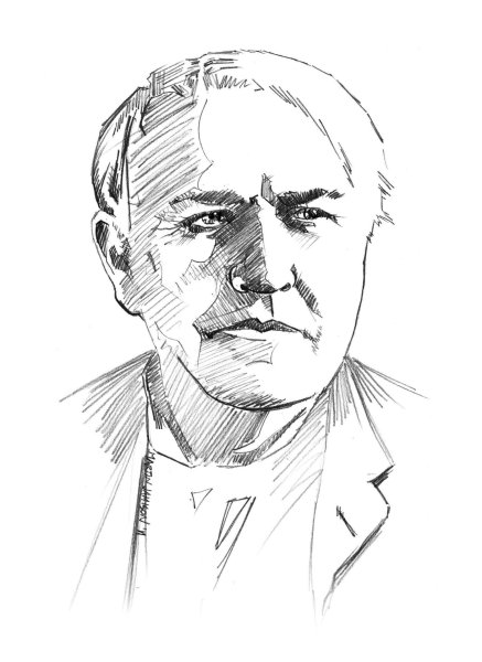 Томас Эдисон карандашом