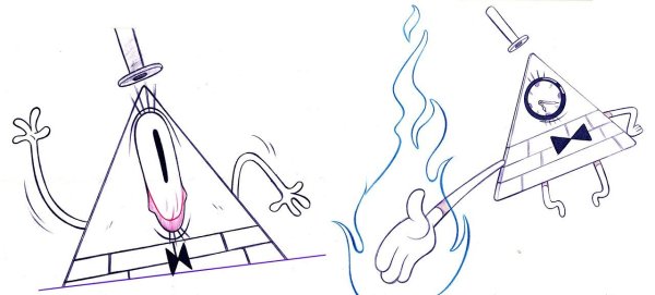 Раскраски Гравити Фолз Билл