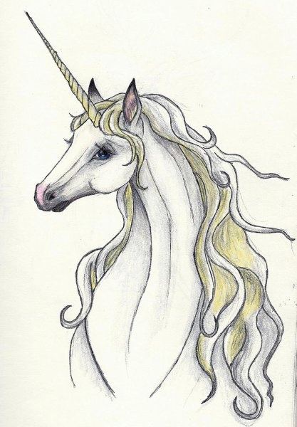 Единорог набросок