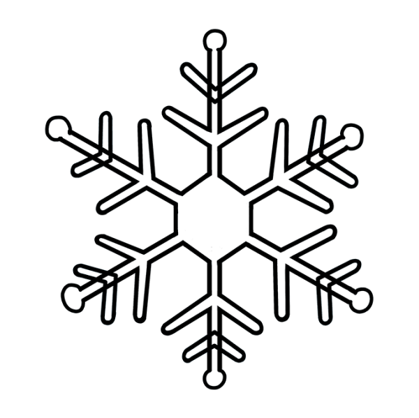 Снежинка рисунок карандашом