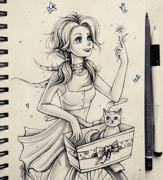 Рисунки для срисовки в скетч буук