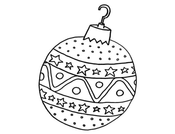 Рисование новогодней игрушки