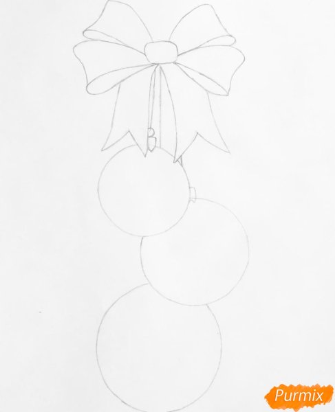 Раскраска новогодние игрушки