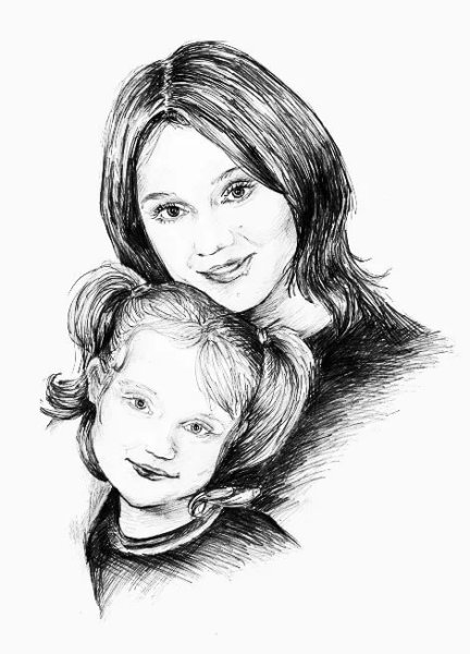 Срисовки на день матери