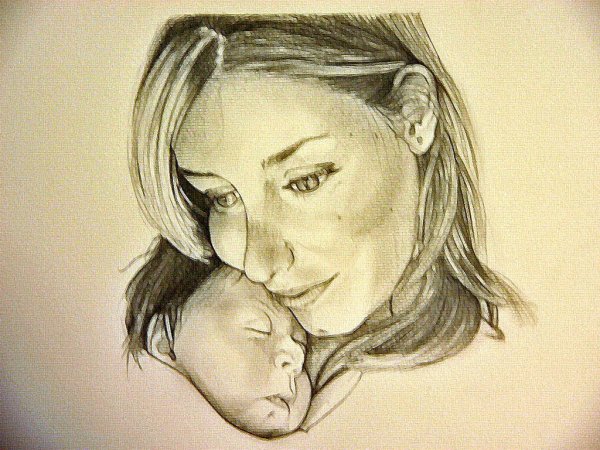 Срисовки на день матери