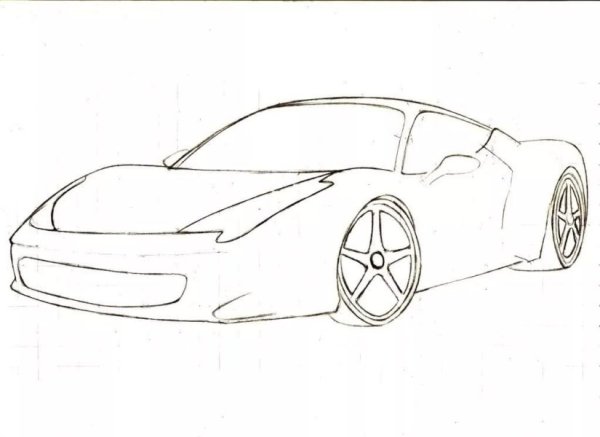 Рисунки машины легкие