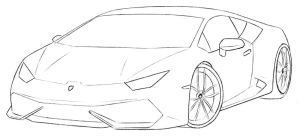 Nissan Skyline GTR r35 чертеж