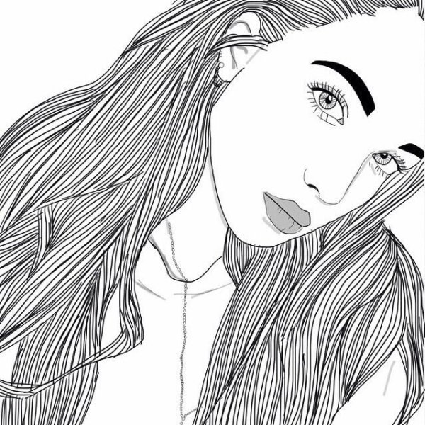 Рисунки карандашом для срисовки девушки