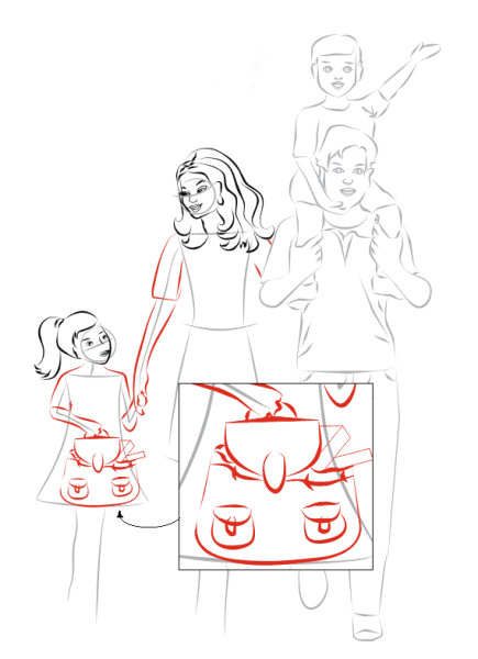 Небольшие рисунки семьи