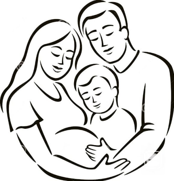 Групповой портрет карандашом