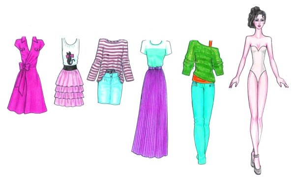 Рисунки одежды