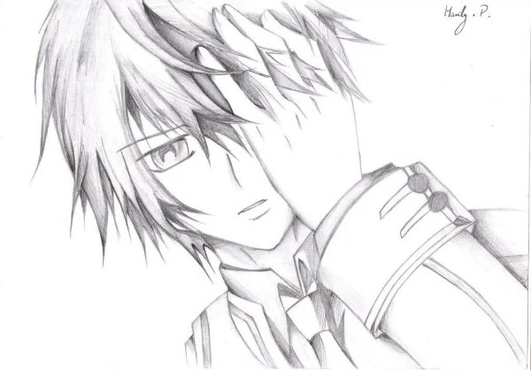 Анимер рисунки карандашом