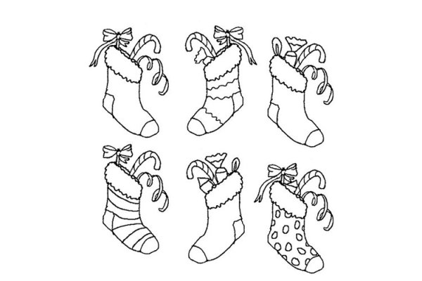 Новогодние носки для подарков