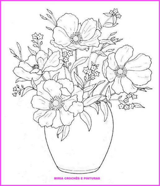 Композиция цветов карандашом