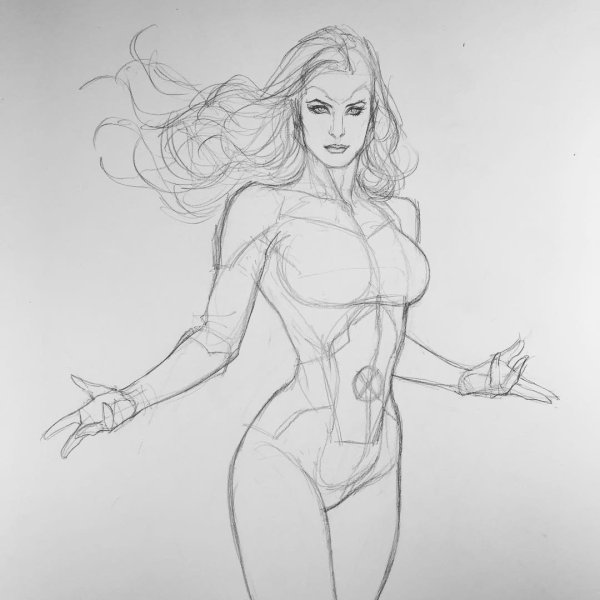 Рисунки для срисовки женское тело