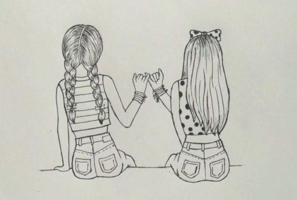 Рисунки девушек карандашом легкие