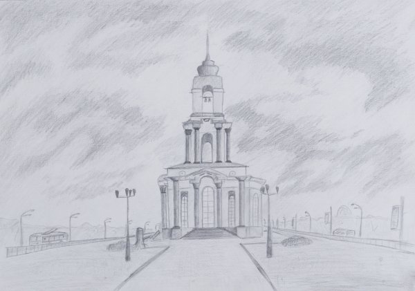 Исторический пейзаж легко