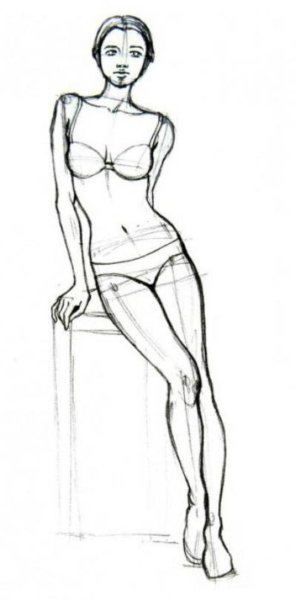 Очертания женского тела