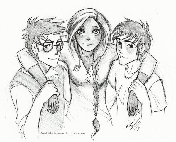 Гарри Поттер для срисовки