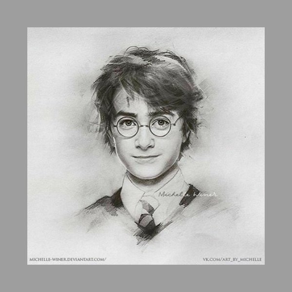 Гарри Джеймс Поттер нарисованный