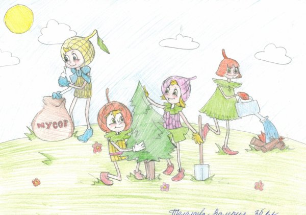 Эколята раскраска