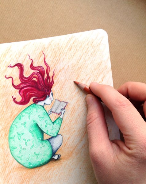 Красивые рисунки цветными карандашами