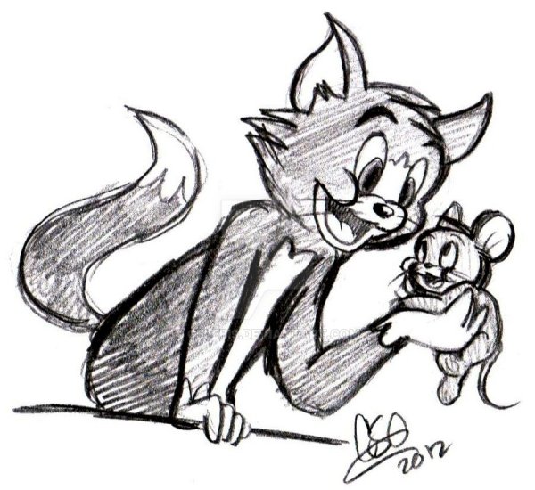 Том и Джерри рисунок