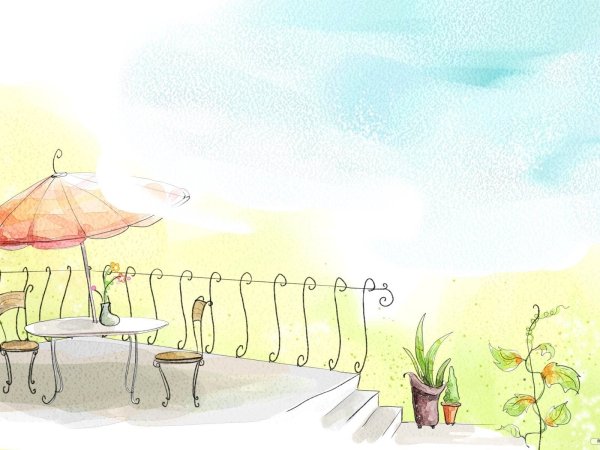 Доброе утро рисунок карандашом