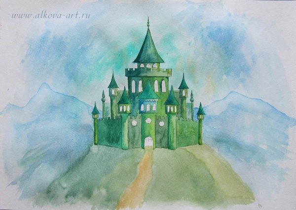 Замок снежной королевы изумрудный город