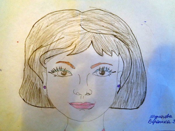 Рисунок моя мама