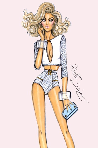 Одежда для девушек карандашом