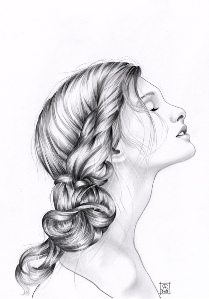 Эскиз прически
