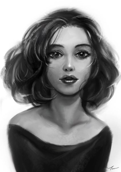 Девушка рисунок