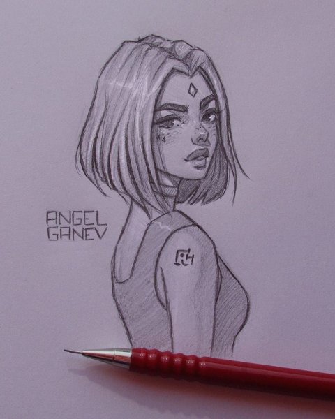 Девушка с каре