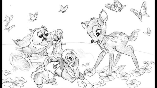 Рисунки карандашом из мультфильмов