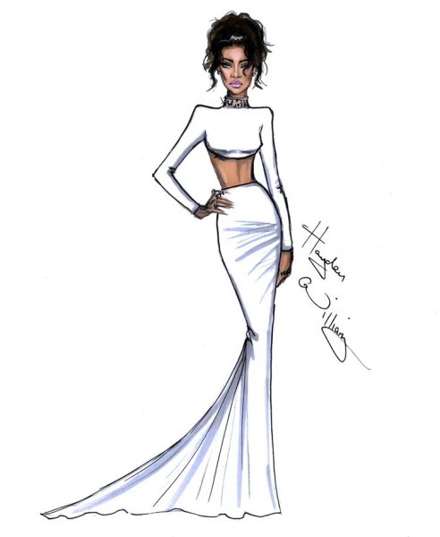 Эскизы платьев