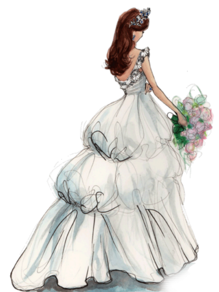 Картинки для срисовки девушки в платьях