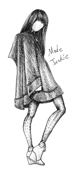 Красивая девушка рисунок карандашом в полный рост