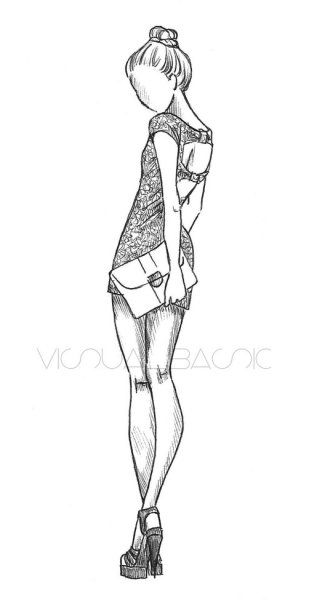 Куклы для срисовки в полный рост