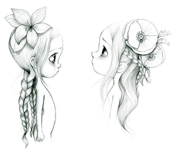 Котик карандашом