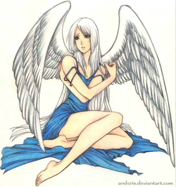 Рисунки карандашом для начинающих ангелы