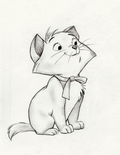 Котик карандашом