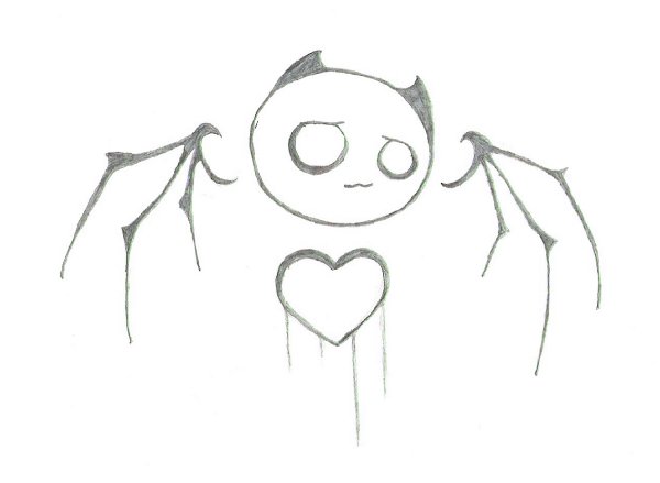 Лёгкие рисунки для срисовки карандашом разбитое сердце