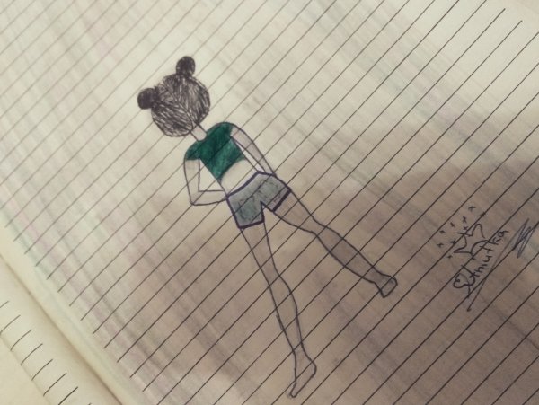 Рисунки в тетради двушки