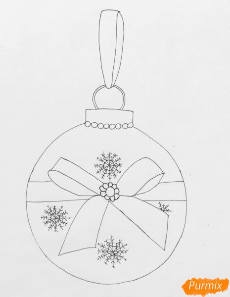 Раскраска новогодние игрушки