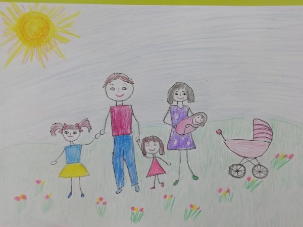 Рисование наша дружная семья